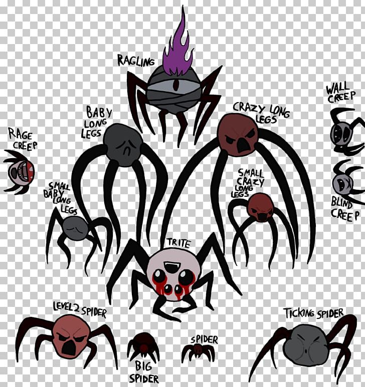 The Binding Of Isaac Spider Creep Desktop PNG, Clipart, Art, Binding Of Isaac, Binding Of Isaac Afterbirth Plus, Binding Of Isaac Rebirth, Black Free PNG Download