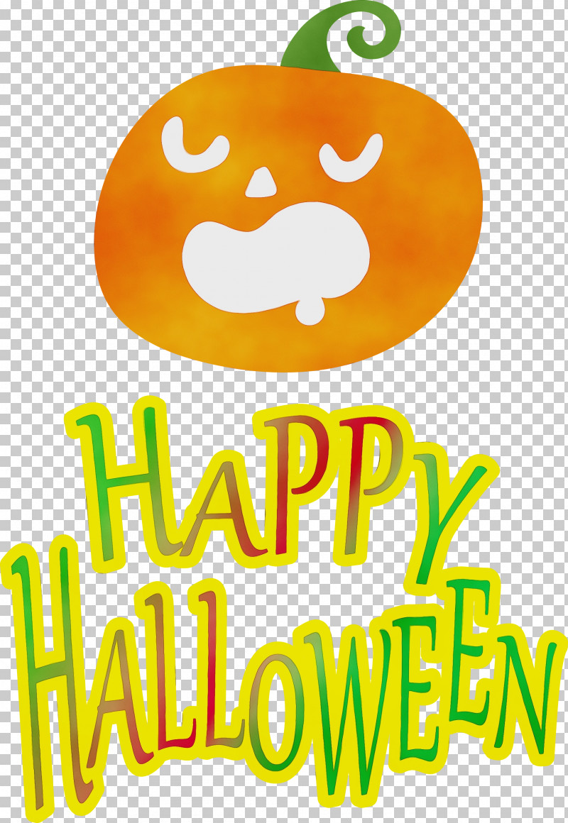 Logo Cartoon Yellow Happiness Fruit PNG, Clipart, Cartoon, Fruit, Happiness, Happy Halloween, Logo Free PNG Download