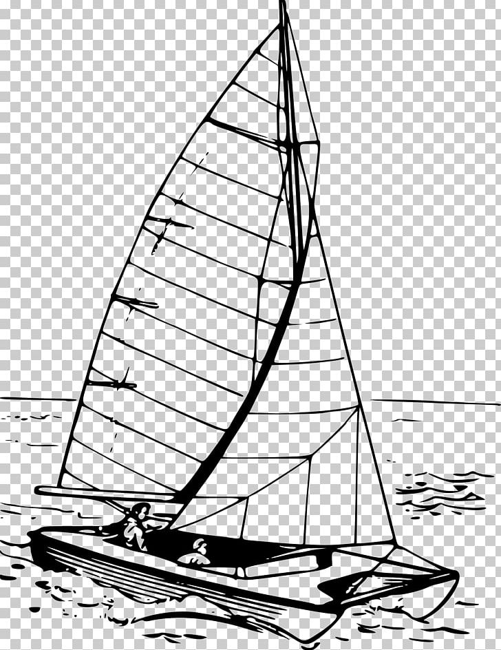 Catamaran Sailboat PNG, Clipart, Area, Barque, Black And White, Boat, Boating Free PNG Download