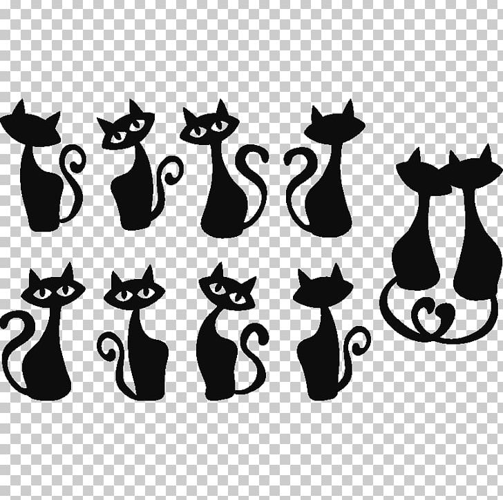Cat Silhouette Black Paw PNG, Clipart, Black, Black And White, Carnivoran, Cat, Cat Like Mammal Free PNG Download