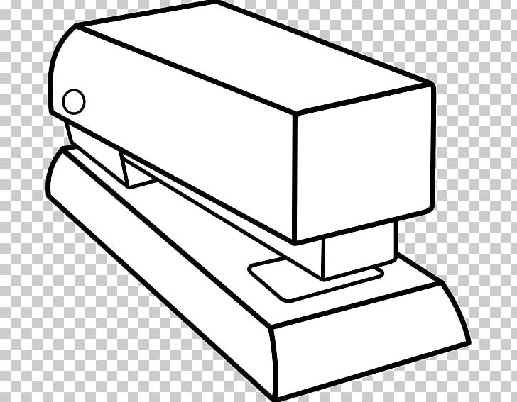 Stapler Paper Drawing PNG, Clipart, Angle, Area, Black And White, Coloring Book, Drawing Free PNG Download