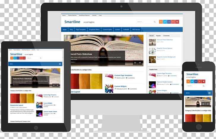 Responsive Web Design WordPress Template Computer Software PNG, Clipart, Blog, Bra, Business, Communication, Computer Monitor Free PNG Download