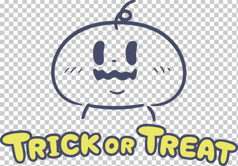 TRICK OR TREAT Happy Halloween PNG, Clipart, Behavior, Cartoon, Emoticon, Geometry, Happiness Free PNG Download
