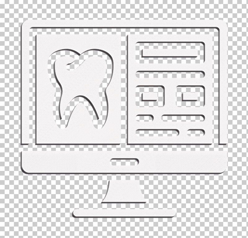 Tooth Icon Dentistry Icon PNG, Clipart, Blackandwhite, Computer Monitor, Dentistry Icon, Line, Line Art Free PNG Download