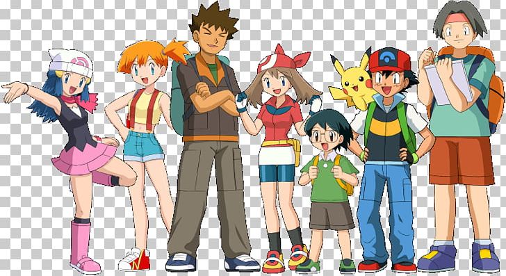 pikachu, dawn, may, ash ketchum, misty, and 5 more (pokemon and 4 more)  drawn by kuro_hopper