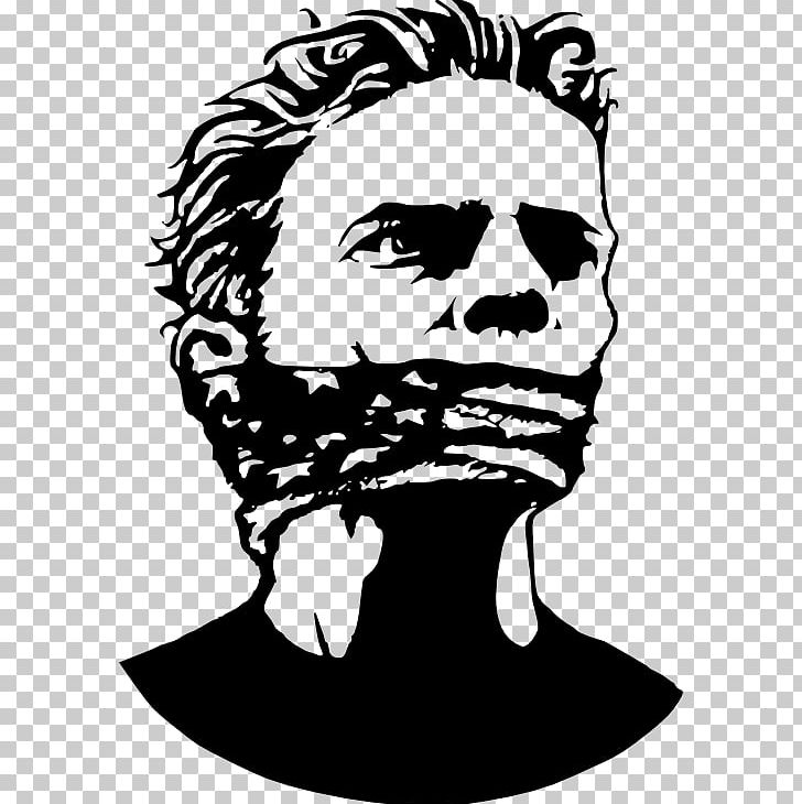 Freedom Of Speech Political Freedom PNG, Clipart, Art, Black And White, Drawing, Face, Facial Hair Free PNG Download