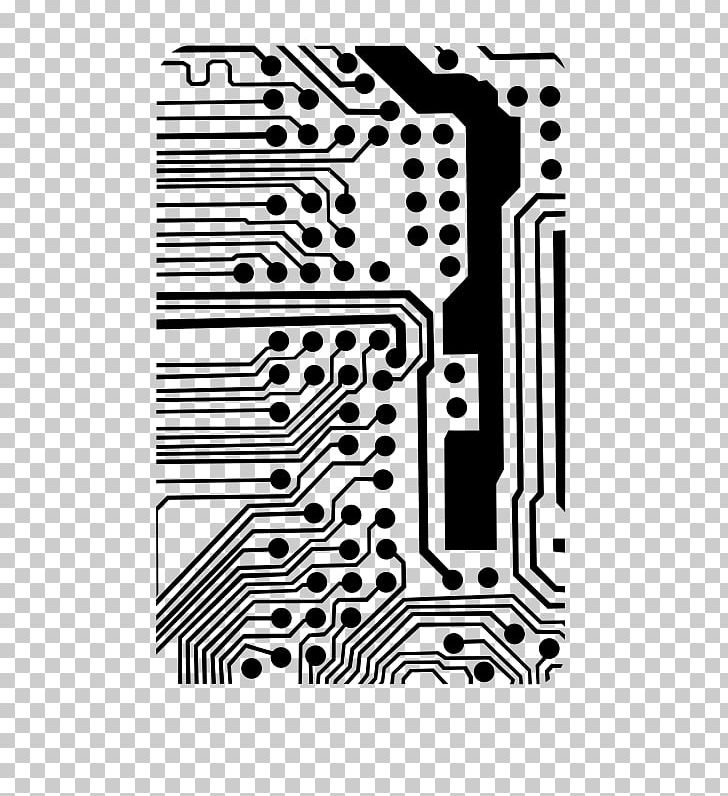 Electronic Circuit Electrical Network Printed Circuit Board Wiring Diagram PNG, Clipart, Angle, Black, Black And White, Brand, Circuit Breaker Free PNG Download