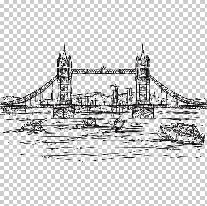Statue Of Liberty Tower Bridge Drawing Illustration PNG, Clipart, Abstract Lines, Angle, Architecture, Bridge, Elevation Free PNG Download