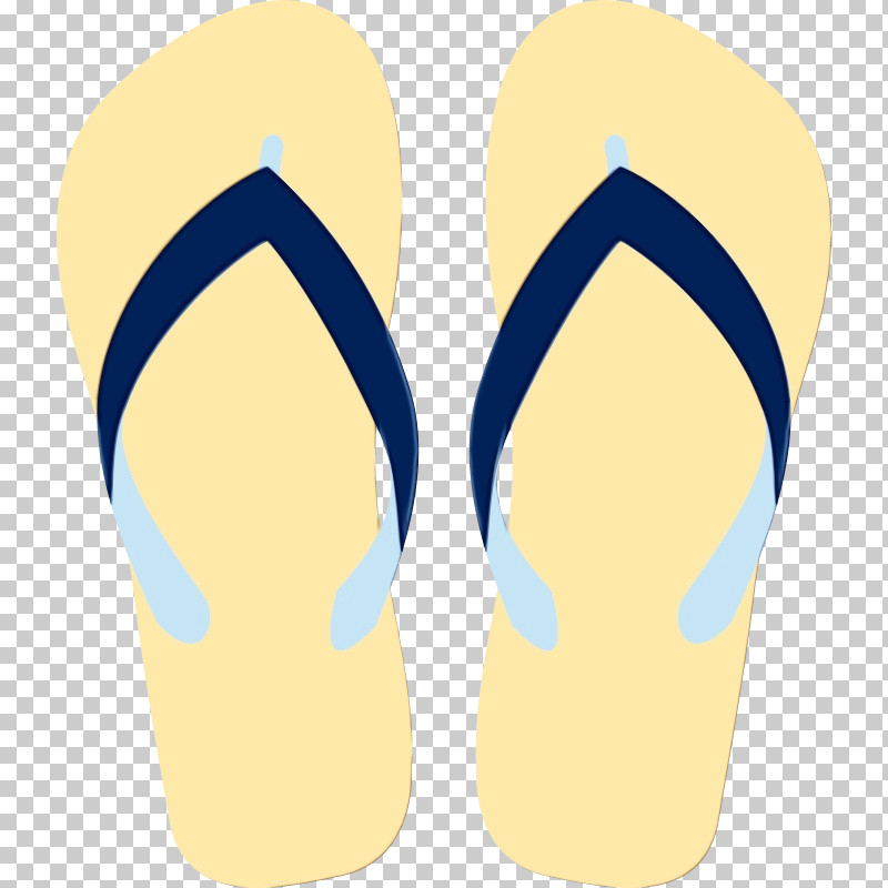 Footwear Flip-flops Yellow Slipper Shoe PNG, Clipart, Electric Blue, Flipflops, Footwear, Paint, Sandal Free PNG Download