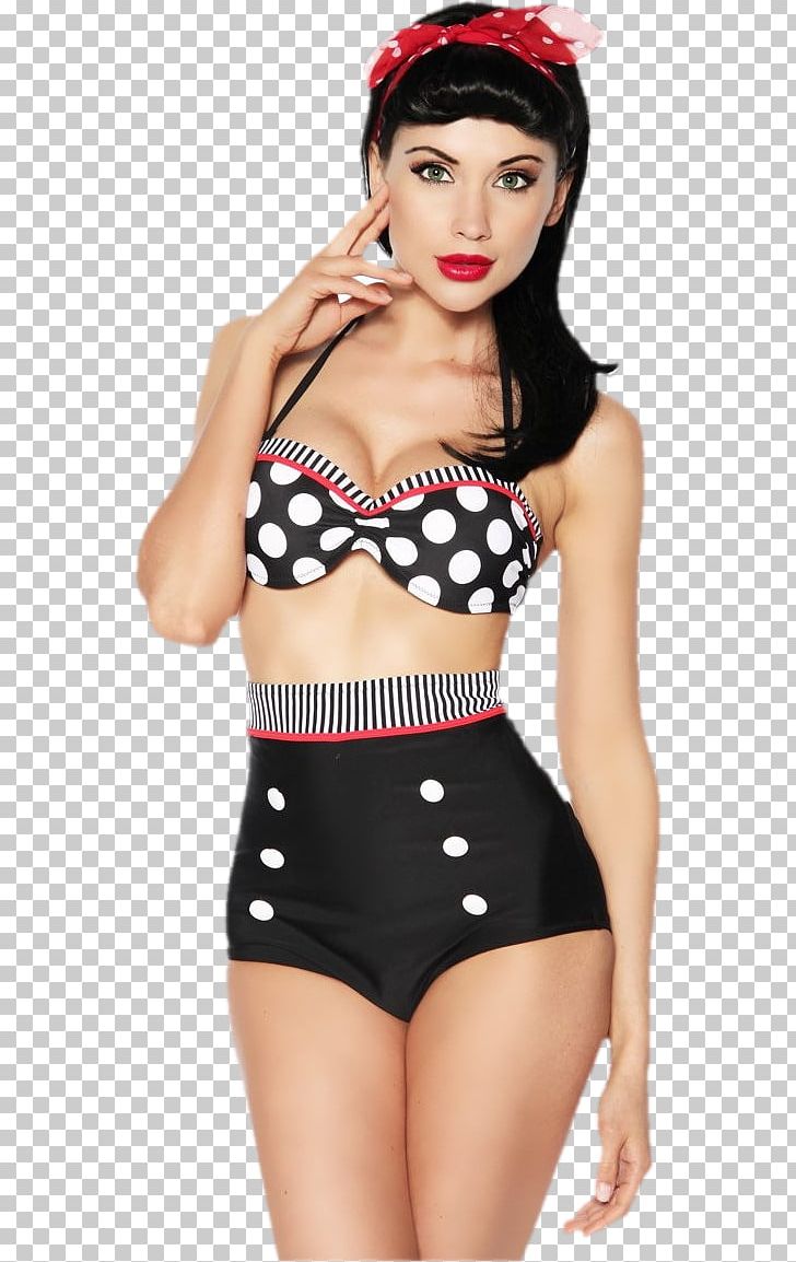 1950s Pin-up Girl Swimsuit Retro Style Bikini PNG, Clipart, 1950s, Abdomen, Active Undergarment, Angelina Jolie, Clothing Free PNG Download