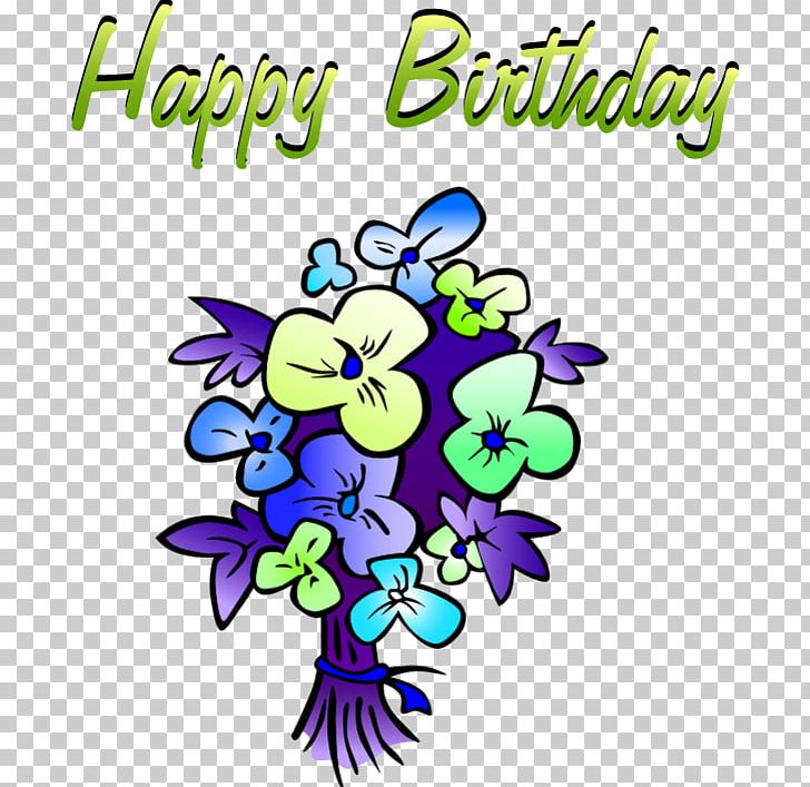 Flower Bouquet Happy! PNG, Clipart, Art, Artwork, Balloon, Birthday, Computer Icons Free PNG Download