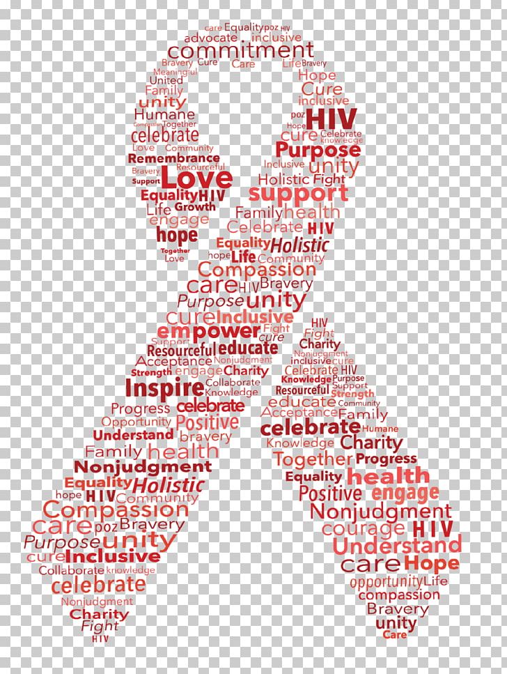 Red Ribbon World AIDS Day Awareness Ribbon PNG, Clipart, Aids, Aids Healthcare Foundation, Aids Service Organization, Area, Brand Free PNG Download