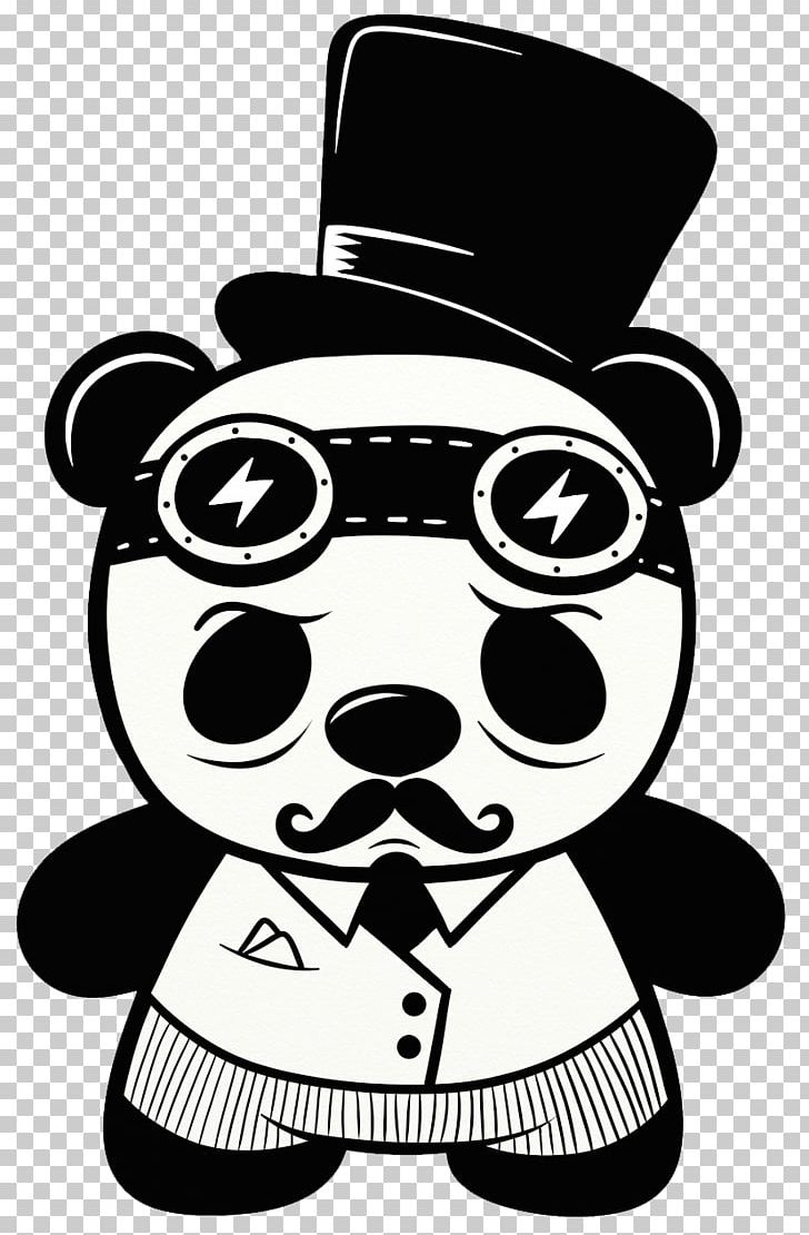Steampunk Fashion Giant Panda Steampunk World's Fair Drawing PNG, Clipart, Anger, Art, Black, Black And White, Chibi Free PNG Download