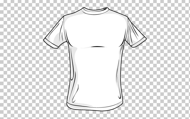 T-shirt White Clothing Sleeve Top PNG, Clipart, Active Shirt, Clothing, Jersey, Line Art, Neck Free PNG Download