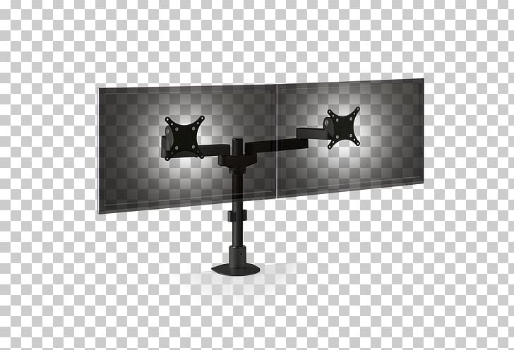 Computer Monitors Multi-monitor Monitor Mount Liquid-crystal Display Flat Panel Display PNG, Clipart, Angle, Articulating Screen, Black And White, Computer Monitor Accessory, Computer Monitors Free PNG Download