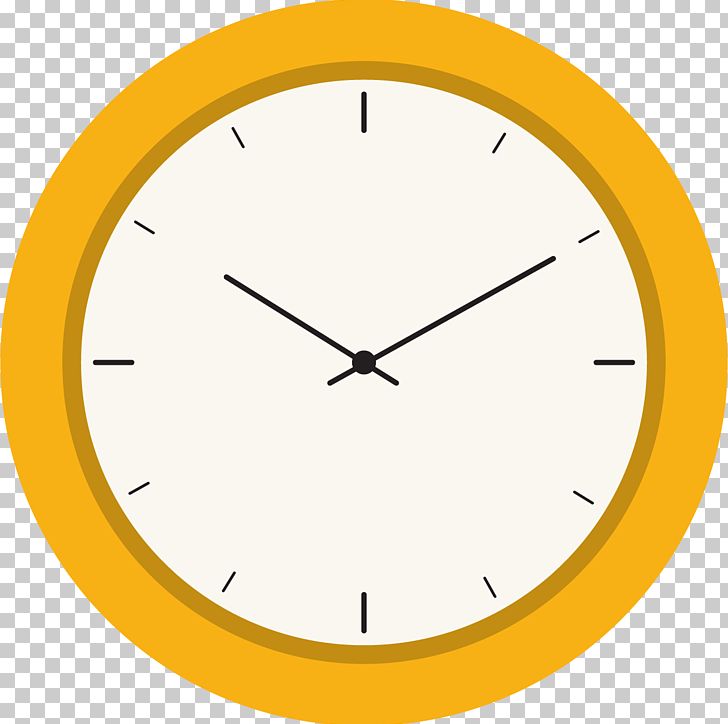 Clock Yellow Euclidean Computer File PNG, Clipart, Alarm Clock, Angle, Area, Cartoon, Circle Free PNG Download