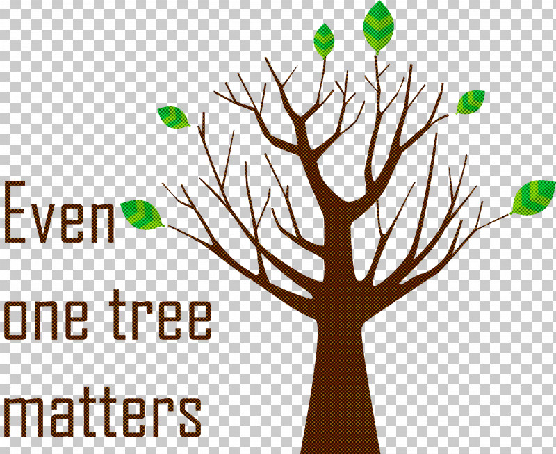 Even One Tree Matters Arbor Day PNG, Clipart, Arbor Day, Broadleaved Tree, Drawing, Leaf, Logo Free PNG Download