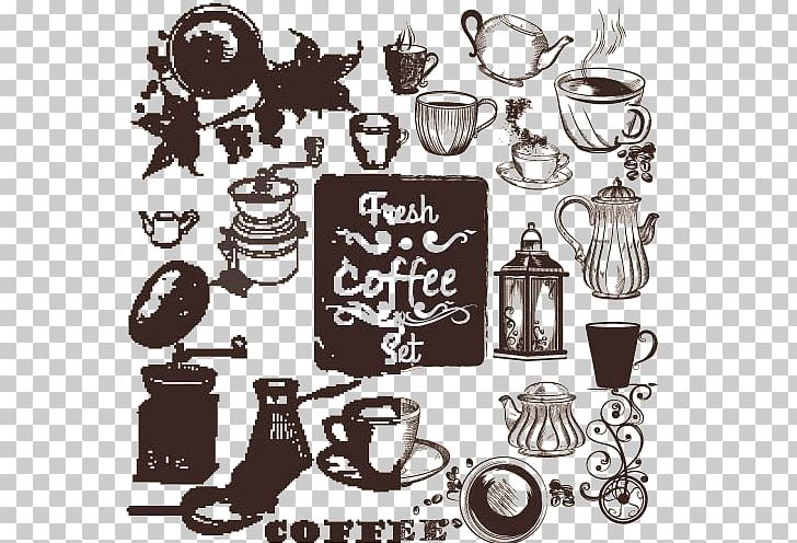 Coffee Cup Cafe PNG, Clipart, Beans, Black And White, Brand, Coffee, Coffee Bean Free PNG Download