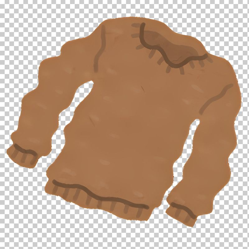 Life - Brown Sweater For Cold Weather PNG