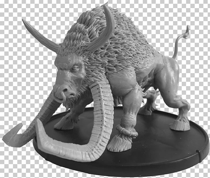 Dinosaur Cattle Statue White Mammal PNG, Clipart, Black And White, Cattle, Cattle Like Mammal, Dinosaur, Fantasy Free PNG Download