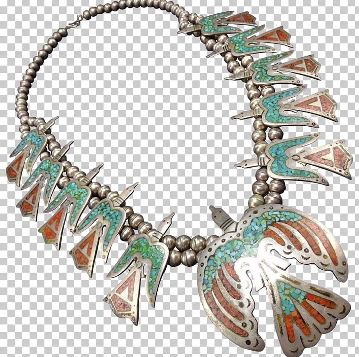 Turquoise Necklace Squash Blossom Navajo Silver PNG, Clipart, Bird, Body Jewellery, Body Jewelry, Chain, Fashion Free PNG Download