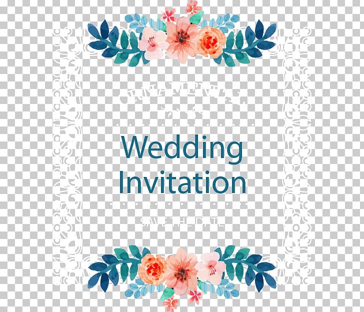 Wedding Invitation Frame Flower PNG, Clipart, Area, Art, Blue, Circle, Creative Arts Free PNG Download