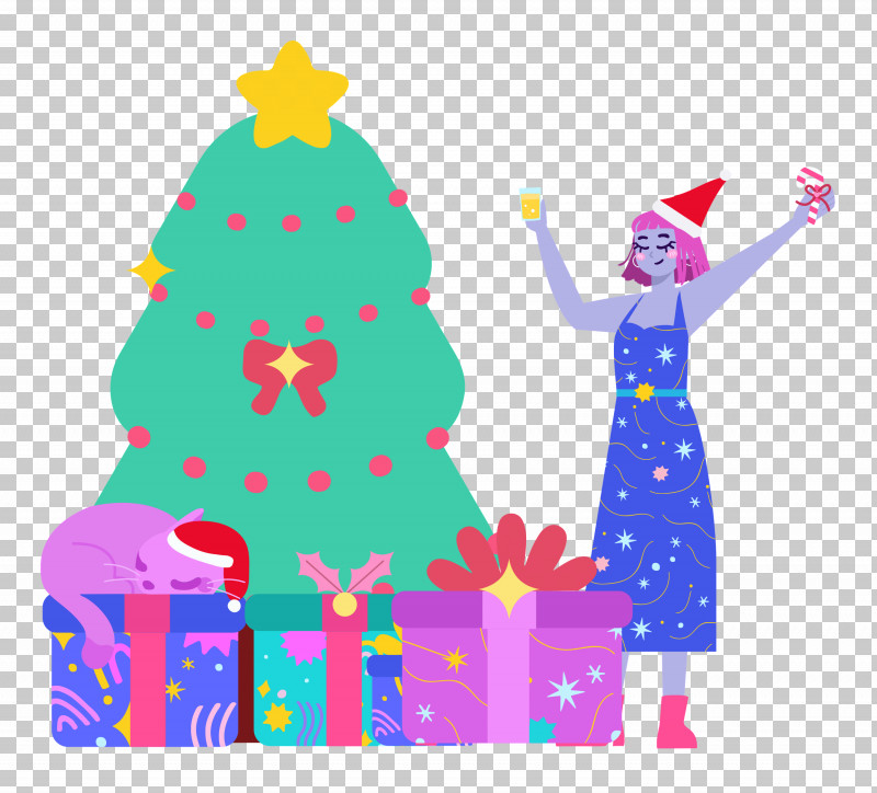 Christmas Tree Party Christmas PNG, Clipart, Bauble, Character, Christmas, Christmas Day, Christmas Ornament M Free PNG Download