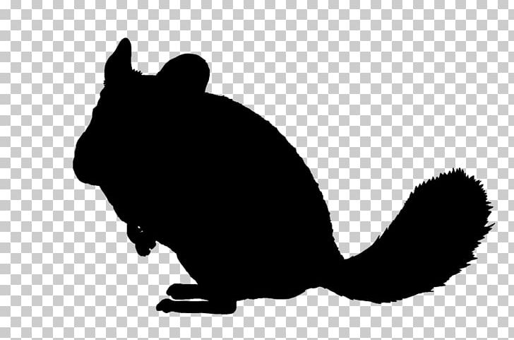 Whiskers Silhouette Chinchilla Black And White PNG, Clipart, Animal, Animals, Black, Black And White, Canidae Free PNG Download
