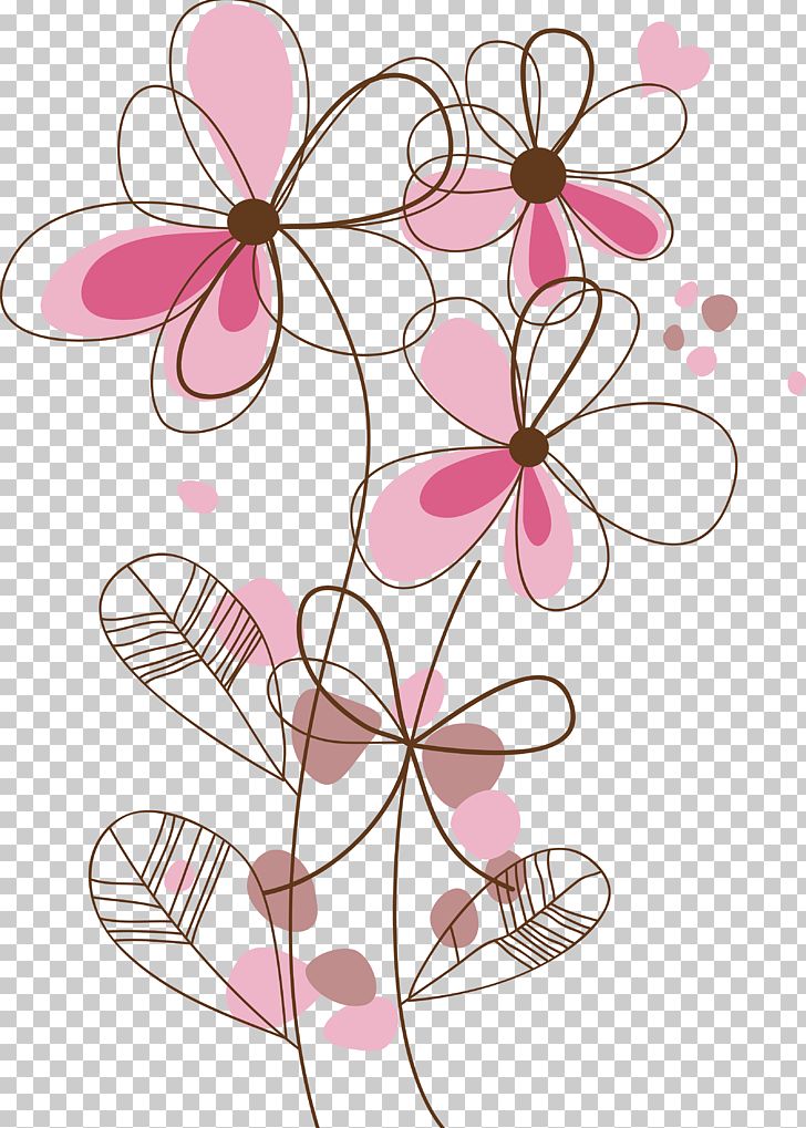 Adobe Illustrator Flower PNG, Clipart, Abstract Lines, Art, Blossom, Branch, Cartoon Free PNG Download