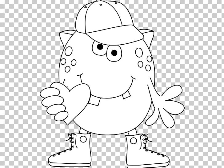 Black And White Monster Drawing PNG, Clipart, Angle, Black And White, Cartoon, Coloring Book, Drawing Free PNG Download