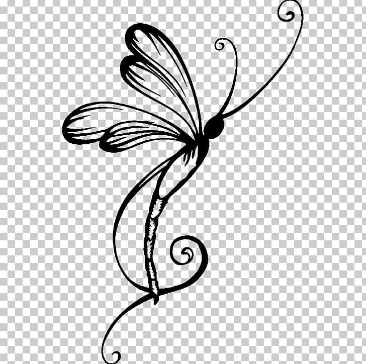 Dragonfly Tattoo Wall Decal PNG, Clipart, Art, Branch, Brush Footed Butterfly, Color, Fictional Character Free PNG Download