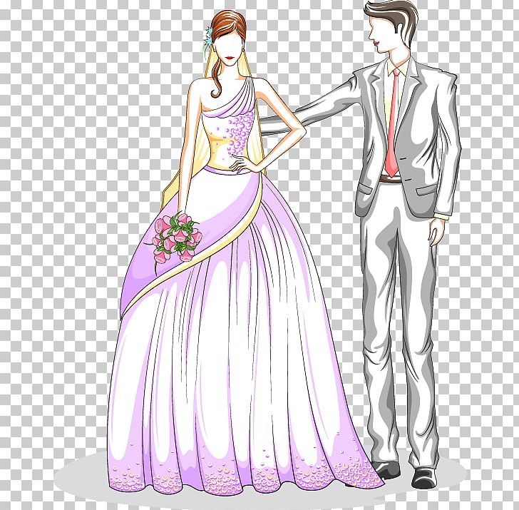 Bridegroom Wedding Illustration PNG, Clipart, Bride, Cartoon, Couple, Fashion, Fashion Design Free PNG Download