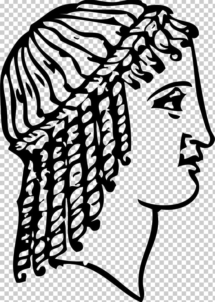 Ancient Greece Drawing Hairstyle PNG, Clipart, Ancient Greek, Art, Artwork, Black And White, Black Hair Free PNG Download