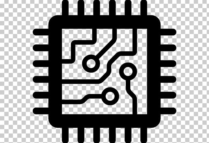 Integrated Circuits & Chips Computer Icons Central Processing Unit PNG, Clipart, Area, Black And White, Brand, Central Processing Unit, Computer Free PNG Download