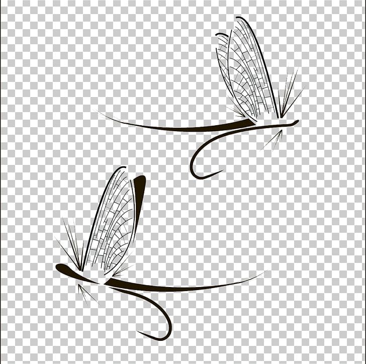 Fly Fishing Illustration PNG, Clipart, Balloon Cartoon, Black, Black And White, Boy Cartoon, Butterfly Free PNG Download