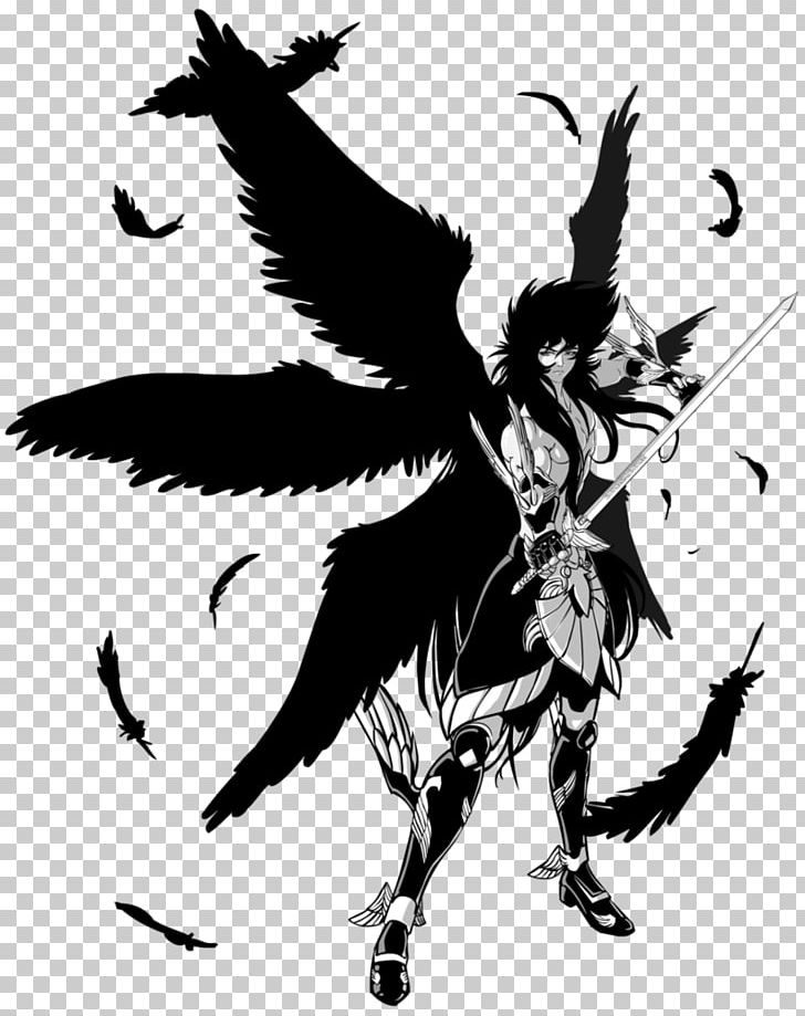Hades Pegasus Seiya Andromeda Shun Persephone Saint Seiya: The Lost Canvas PNG, Clipart, Alone, Anime, Art, Bird, Black And White Free PNG Download