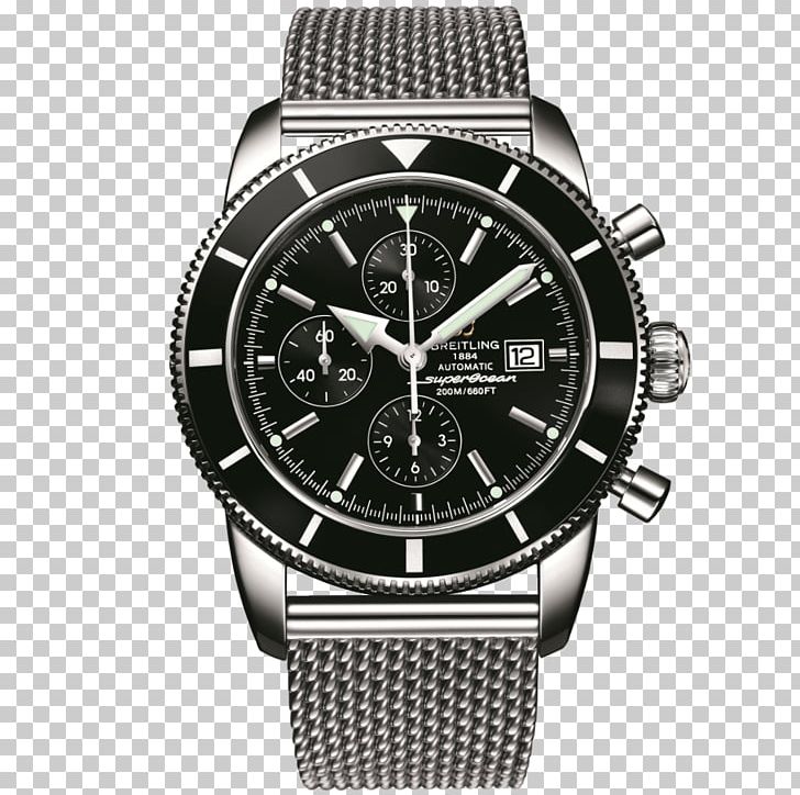 Chronograph Breitling SA Superocean Automatic Watch PNG, Clipart, Accessories, Automatic Watch, Black, Brand, Breitling Sa Free PNG Download