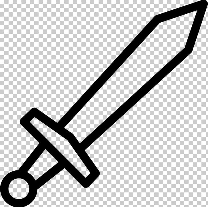 Computer Icons Sword PNG, Clipart, Angle, Black And White, Computer Icons, Drawing, Hardware Accessory Free PNG Download