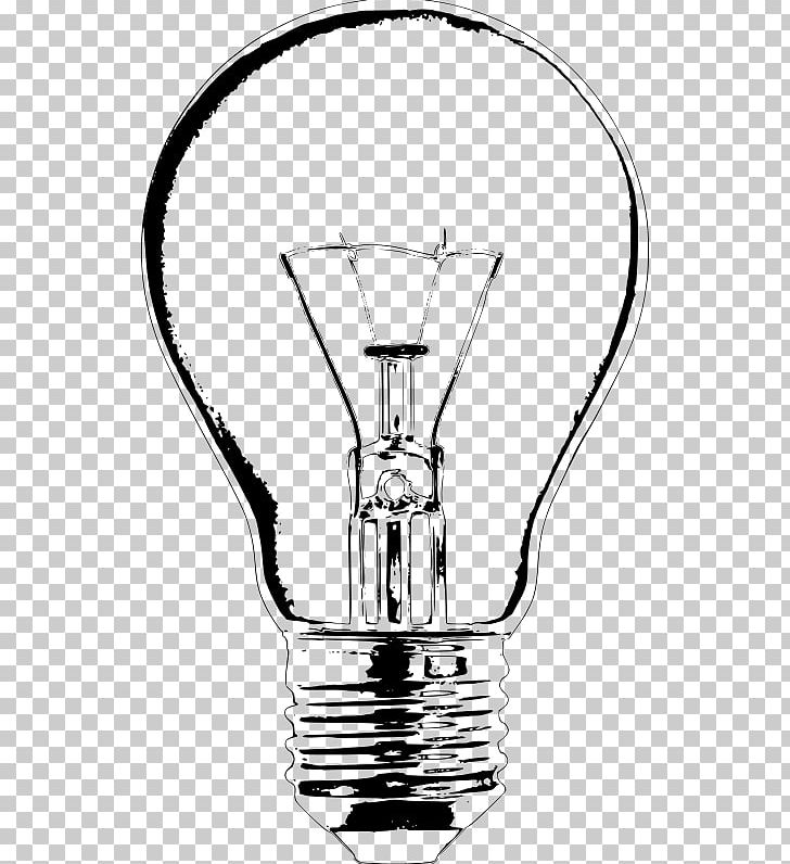 Incandescent Light Bulb Drawing Lamp PNG, Clipart, Black And White, Bulb, Drawing, Drinkware, Electricity Free PNG Download
