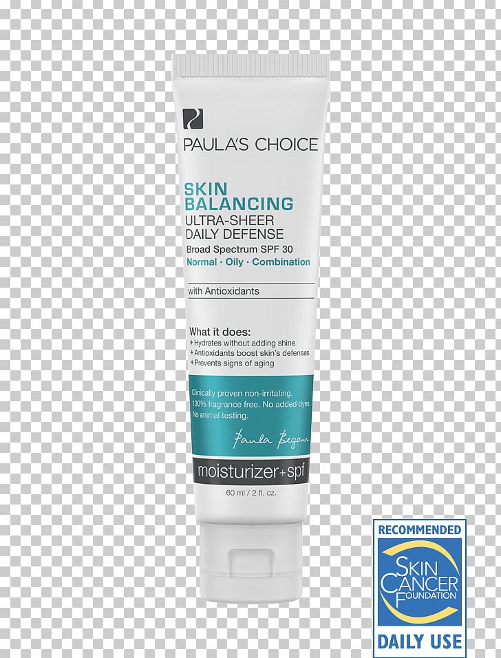 Sunscreen Paula's Choice Skin Balancing Ultrasheer Daily Defense Moisturizer Factor De Protección Solar Skin Care PNG, Clipart,  Free PNG Download