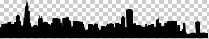 Chicago Skyline Silhouette PNG, Clipart, Art, Black And White, Chicago, Chicago Skyline, City Free PNG Download