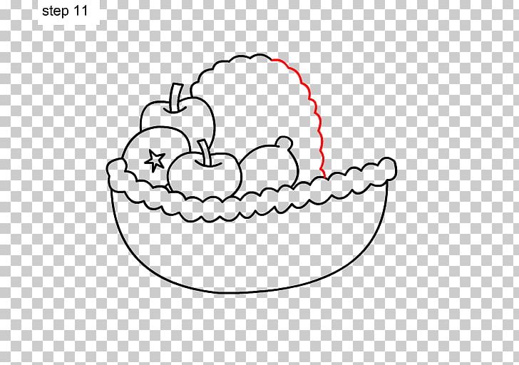 Basket Of Fruit Drawing How-to PNG, Clipart, Area, Art, Basket, Black And White, Cartoon Free PNG Download