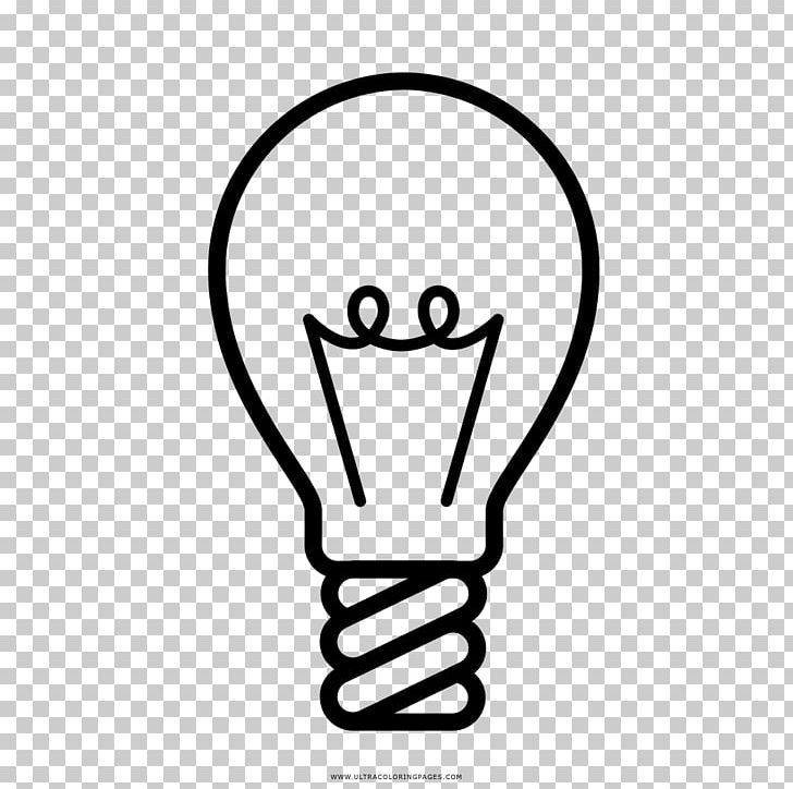 Drawing Incandescent Light Bulb Lamp Coloring Book PNG, Clipart, Animaatio, Area, Black, Black And White, Character Free PNG Download