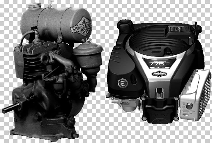 Engine Briggs & Stratton Lawn Mowers Motorcycle Motor Vehicle PNG, Clipart, Automotive Engine Part, Automotive Exterior, Auto Part, Black And White, Briggs Stratton Free PNG Download