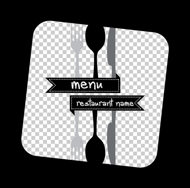 Menu Restaurant Fork Tableware PNG, Clipart, Black And White, Brand, Cooking, Cuisine, Cutlery Free PNG Download