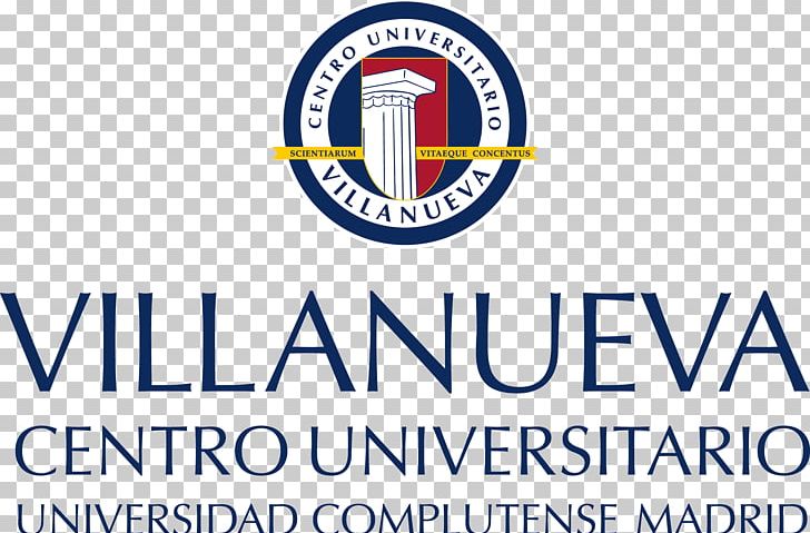 Logo Universidad Complutense De Madrid-Centro Universitario Villanueva Organization Brand University PNG, Clipart, Area, Auditorium, Blue, Brand, College Free PNG Download