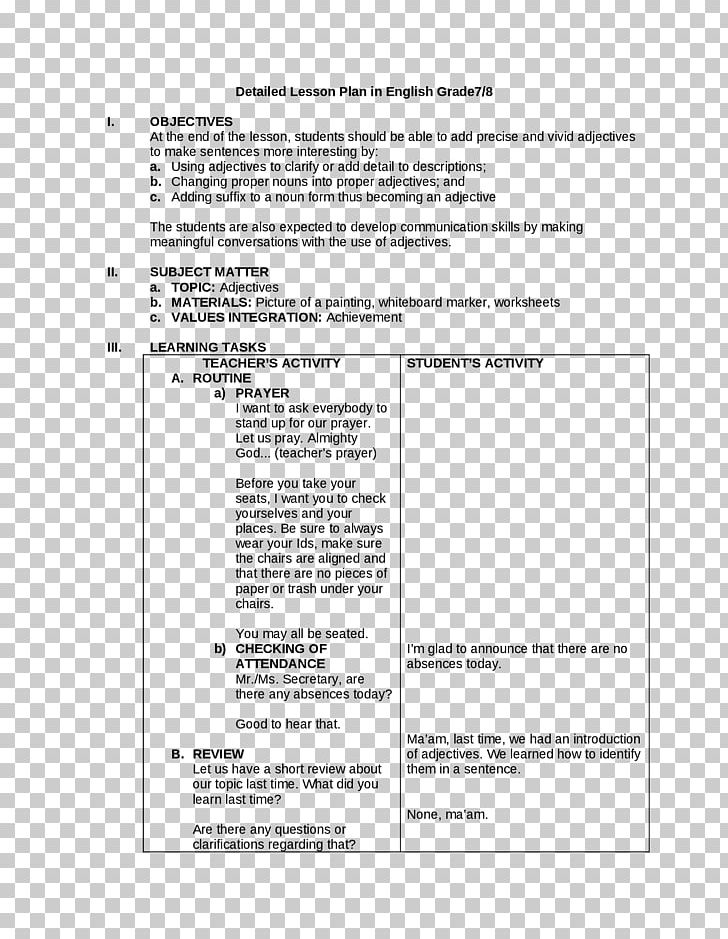 Lesson Plan National Secondary School Teacher Education PNG, Clipart, Angle, Area, Bachelor Of Education, Class, Course Free PNG Download