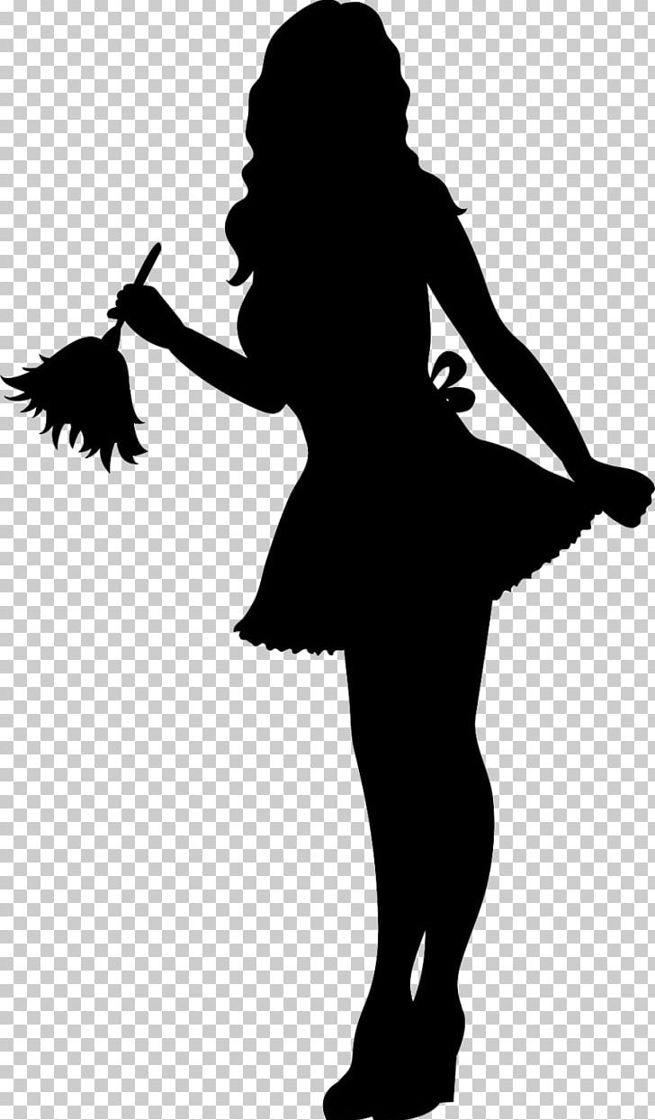 Maid Silhouette Housekeeper Feather Duster Cleaner PNG, Clipart, Animals, Art, Black, Black And White, Cleaner Free PNG Download