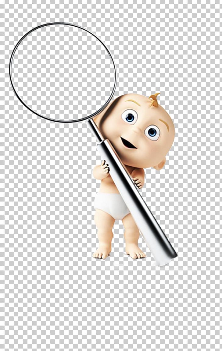 Magnifying Glass Photography 3D Computer Graphics Cartoon PNG, Clipart, 3d Computer Graphics, 3d Film, Art, Babies, Baby Free PNG Download