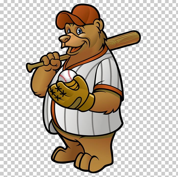 Bear Baseball Cartoon PNG, Clipart, Baseball Bat, Baseball Vector, Cubs Vector, Fiction, Fictional Character Free PNG Download